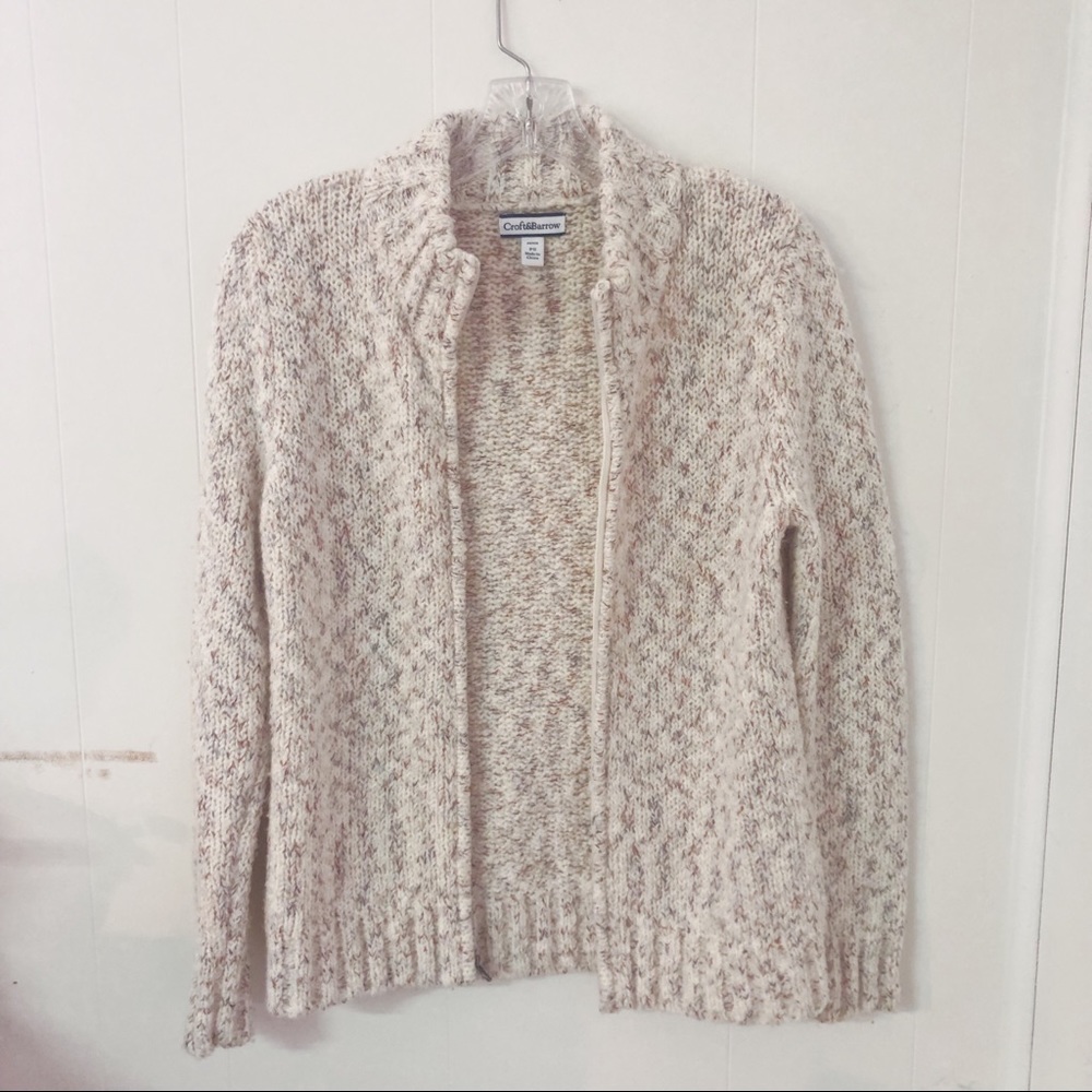 Croft & Barrow Zip Up Sweater